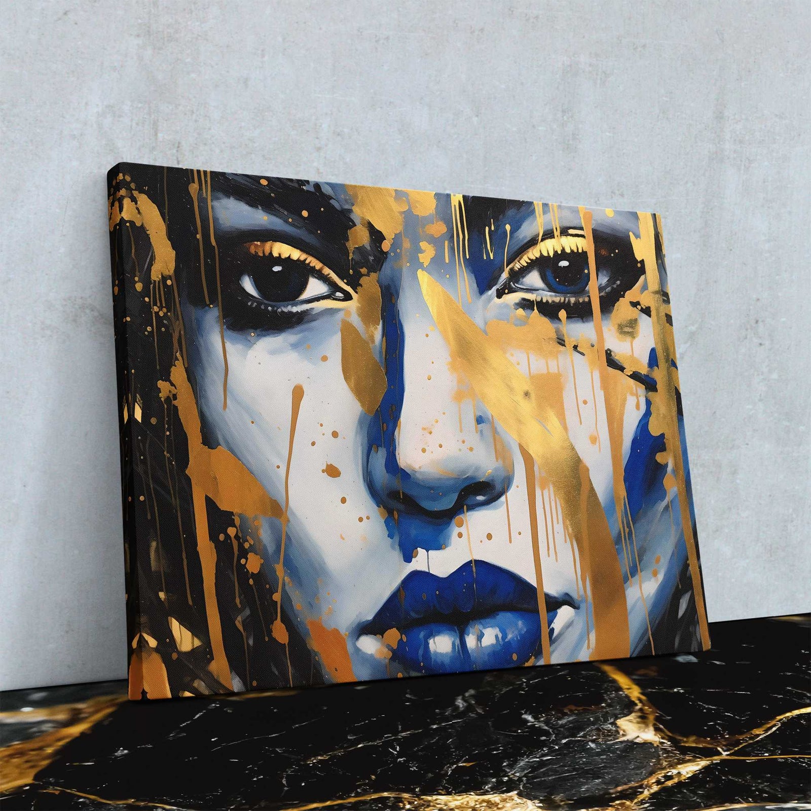 Cobalt Serenity - Cobalt Canvas Wall Art