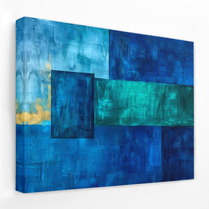 Cobalt Shapes - Luxury Wall Art