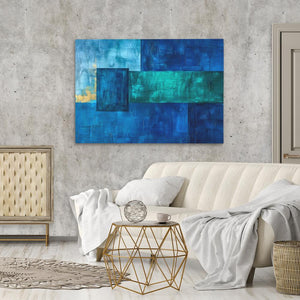 Cobalt Shapes - Luxury Wall Art