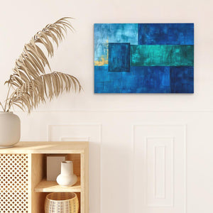 Cobalt Shapes - Luxury Wall Art