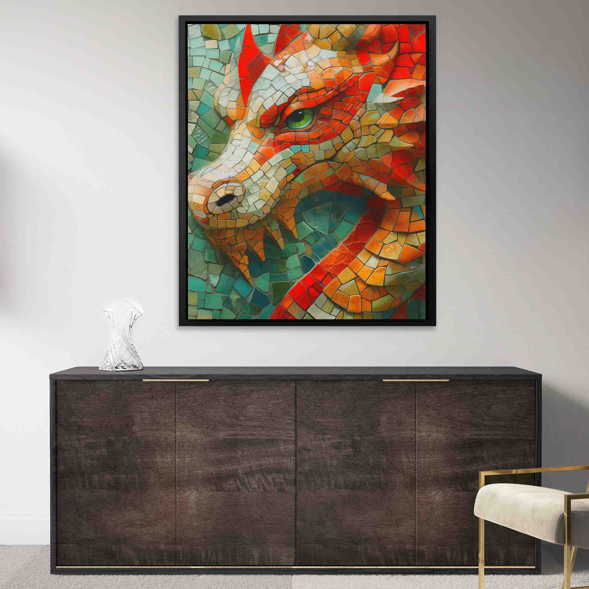 Cobblestone Dragon - Luxury Wall Art