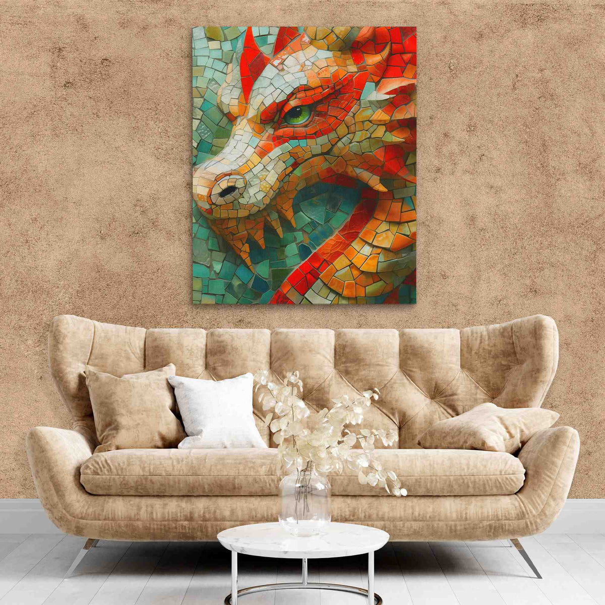 Cobblestone Dragon - Luxury Wall Art
