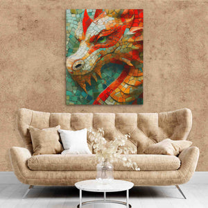 Cobblestone Dragon - Luxury Wall Art