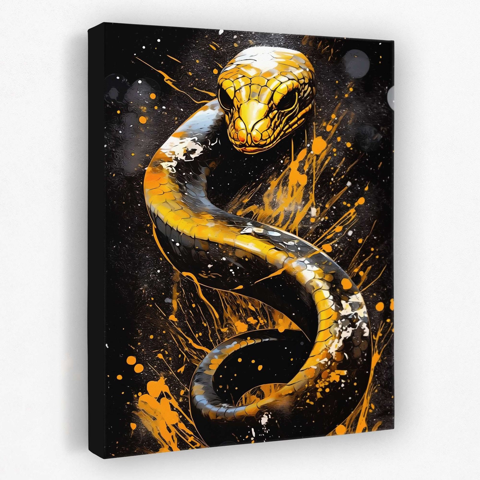 Cobra Shadows - Animals Canvas Wall Art