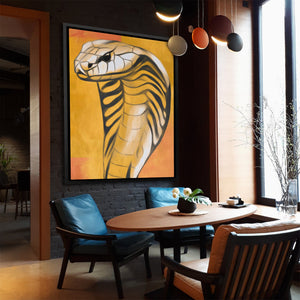 Cobra's Molten Strike - Luxury Wall Art