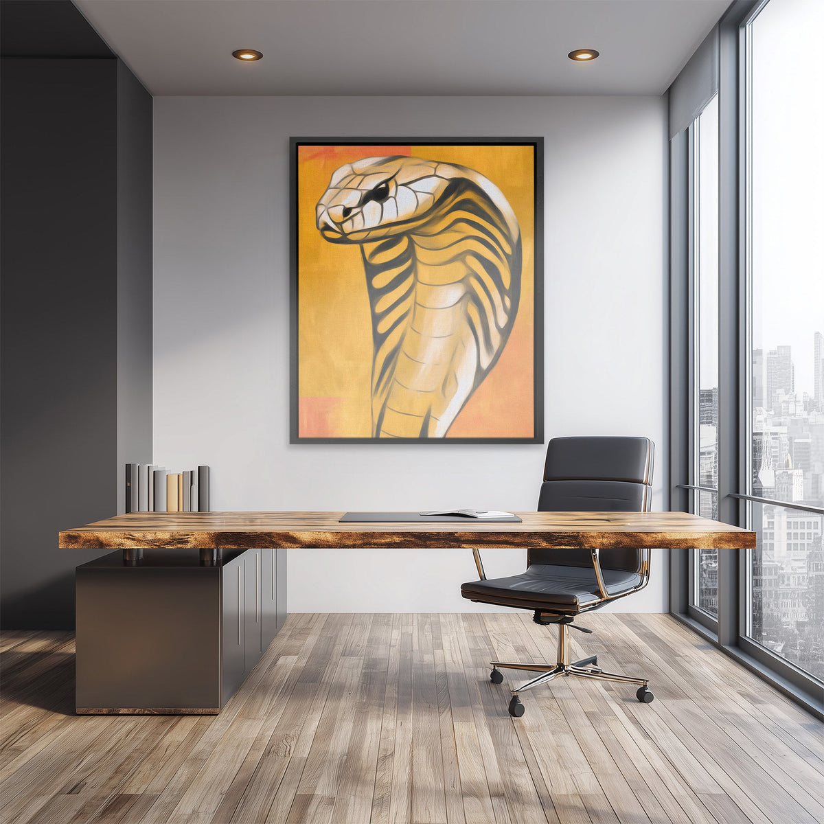 Cobra's Molten Strike - Luxury Wall Art