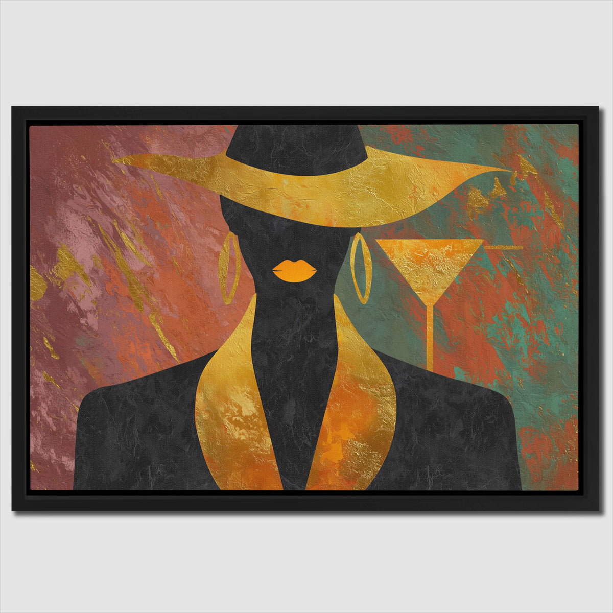 Cocktail Hour Silhouette - Luxury Wall Art