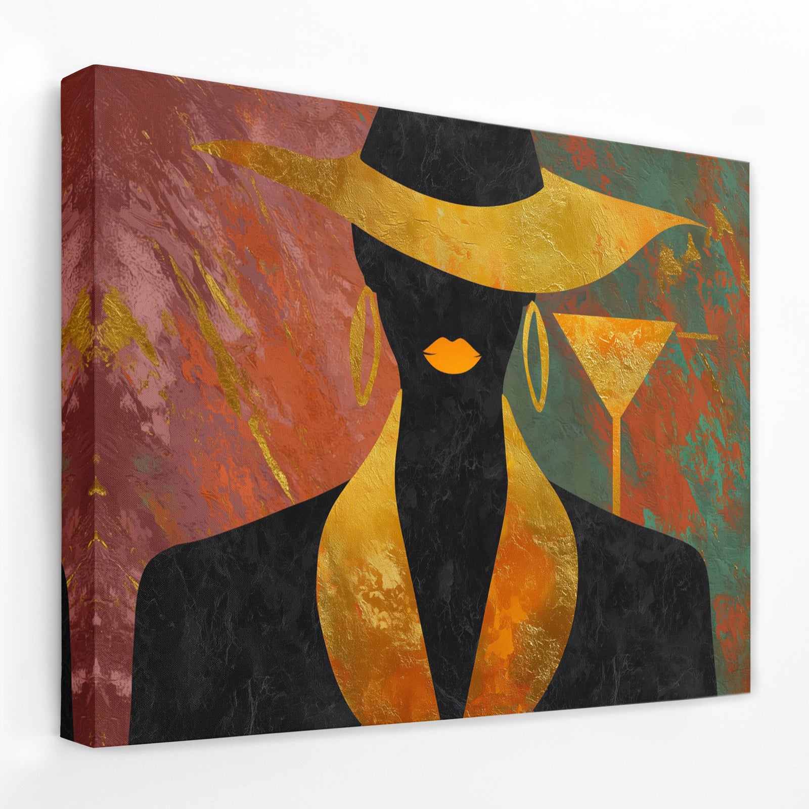 Cocktail Hour Silhouette - Luxury Wall Art