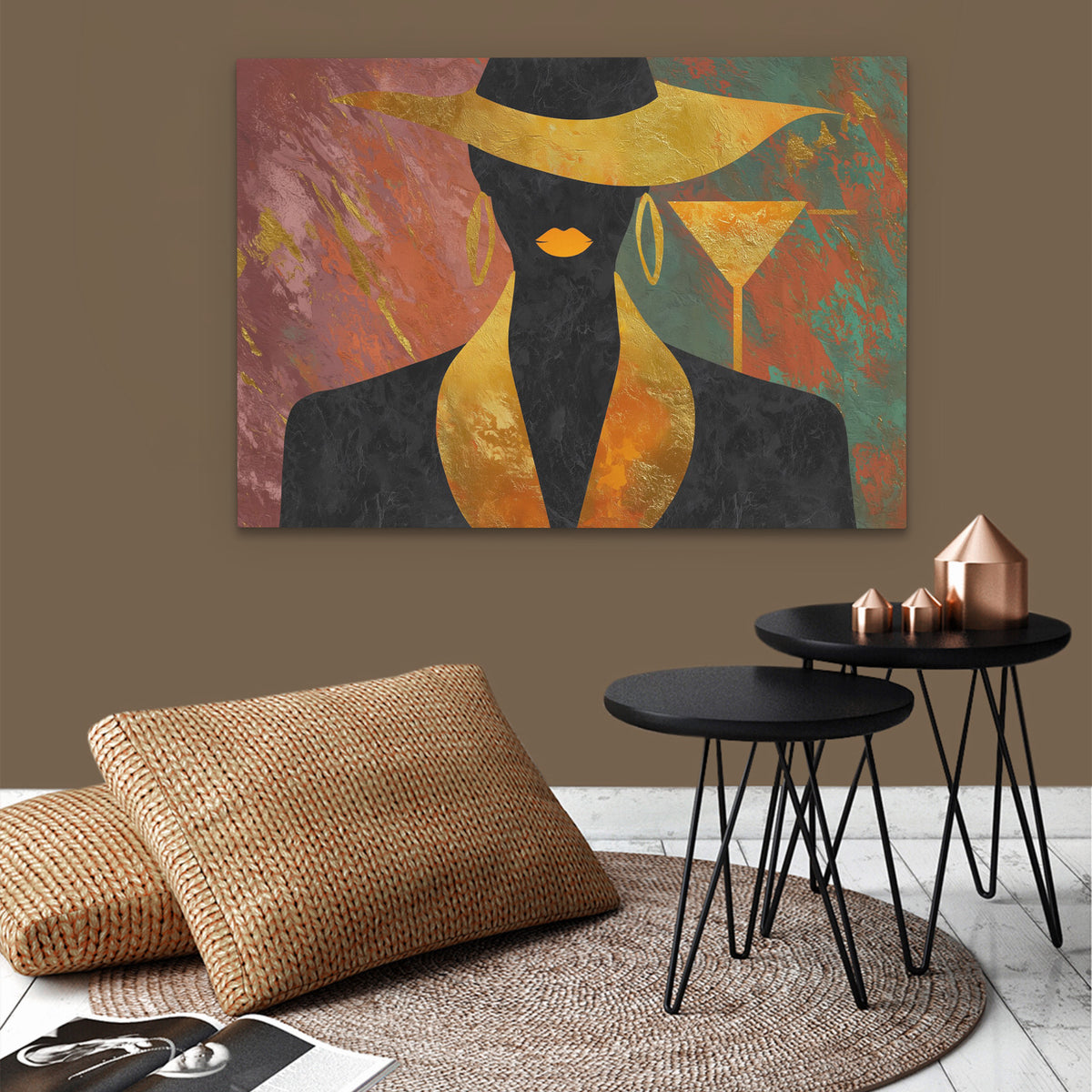 Cocktail Hour Silhouette - Luxury Wall Art