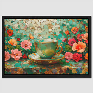 Coffee and Florals - Luxury Wall Art