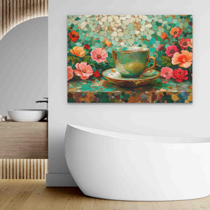 Coffee and Florals - Luxury Wall Art