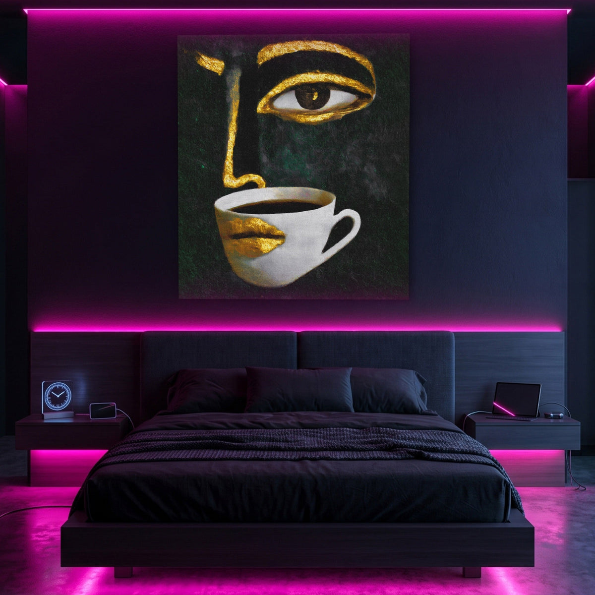 Coffee Pour Portrait - Luxury Wall Art