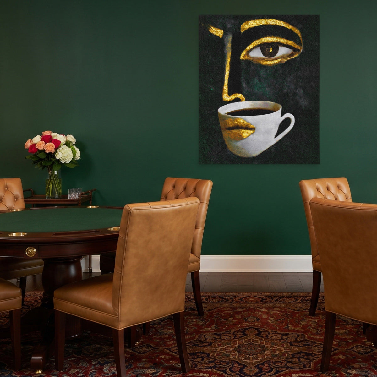 Coffee Pour Portrait - Luxury Wall Art