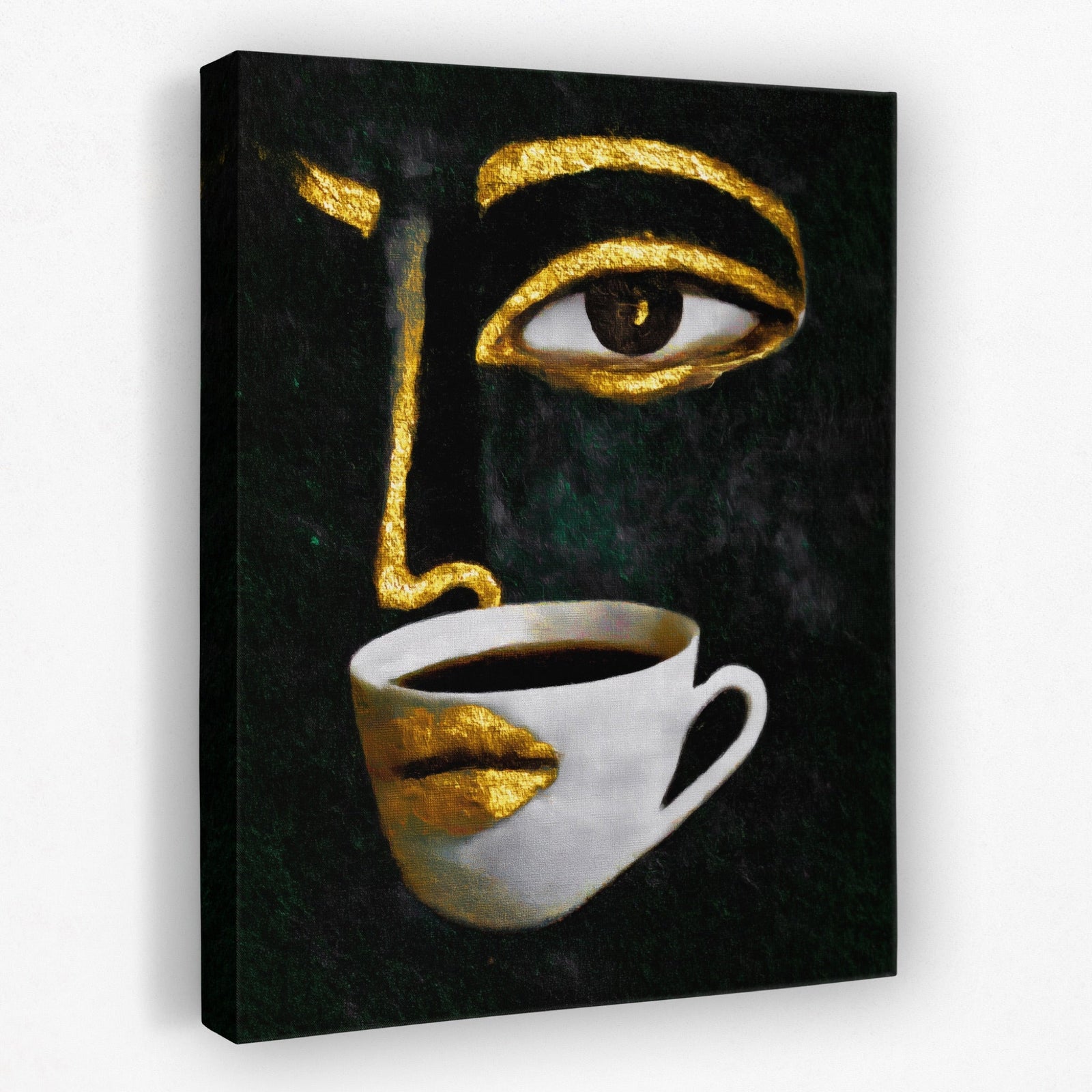 Coffee Pour Portrait - Luxury Wall Art