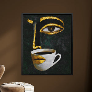 Coffee Pour Portrait - Luxury Wall Art