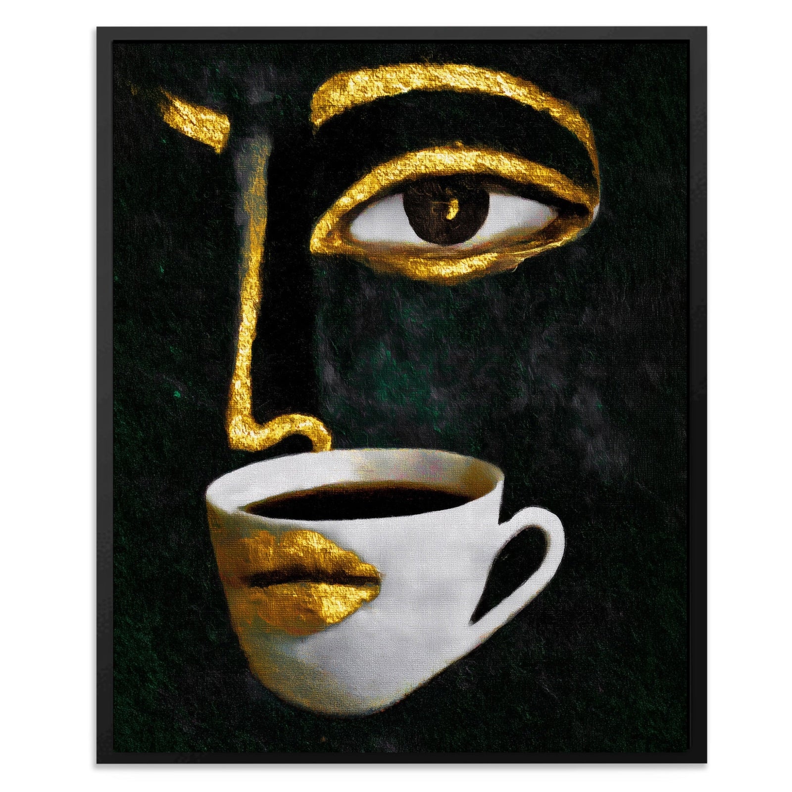 Coffee Pour Portrait - Luxury Wall Art