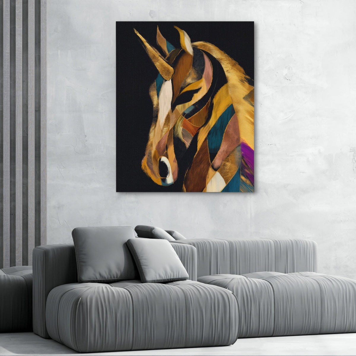 Color Horse Mosaic - Luxury Wall Art