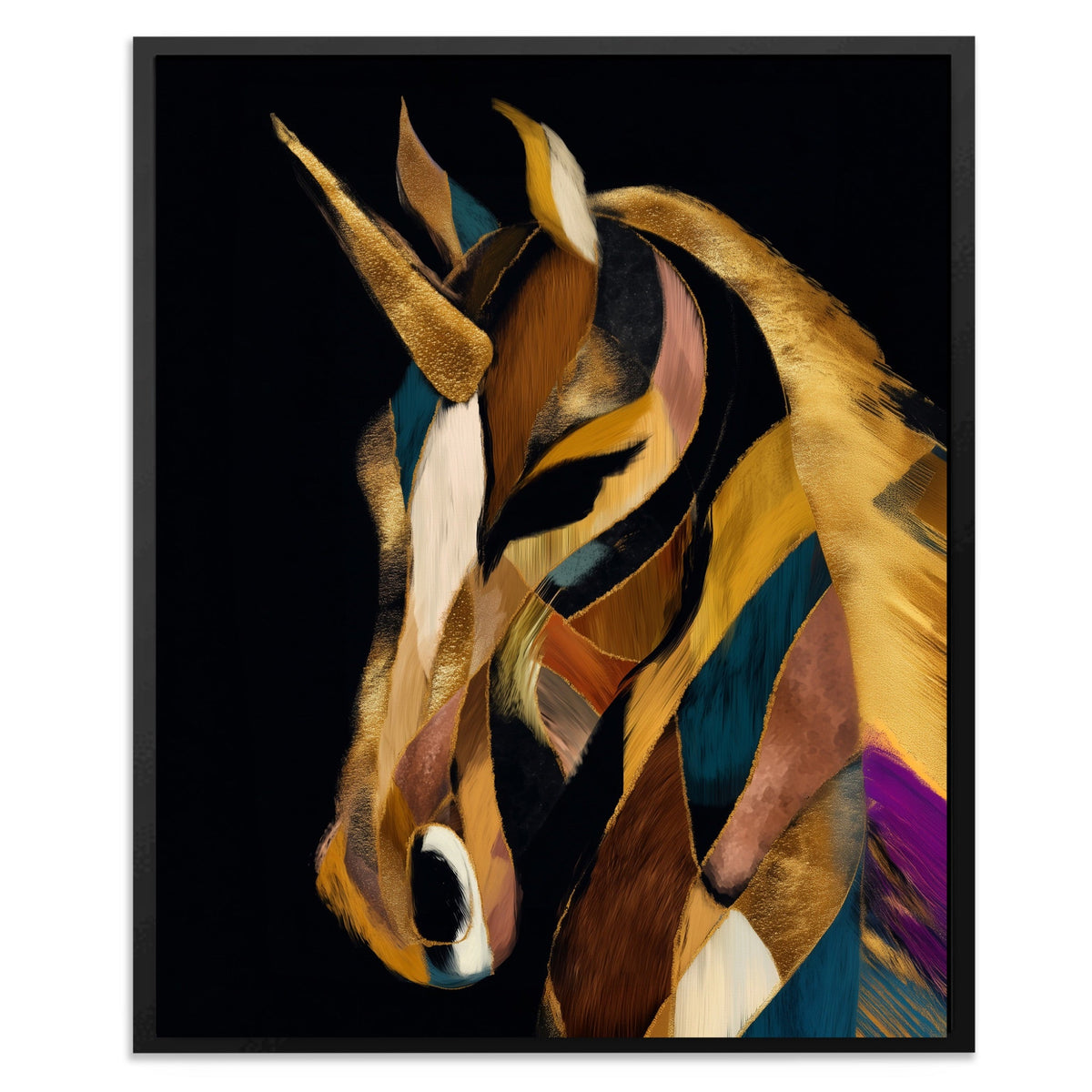 Color Horse Mosaic - Luxury Wall Art