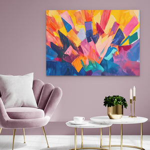 Colorful Abstract Crown - Luxury Wall Art