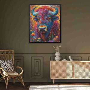 Colorful Buffalo - Luxury Wall Art