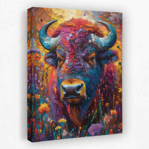 Colorful Buffalo - Luxury Wall Art