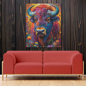 Colorful Buffalo - Luxury Wall Art