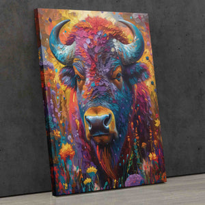 Colorful Buffalo - Luxury Wall Art