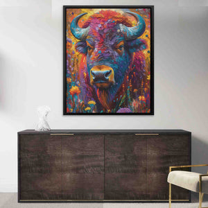 Colorful Buffalo - Luxury Wall Art