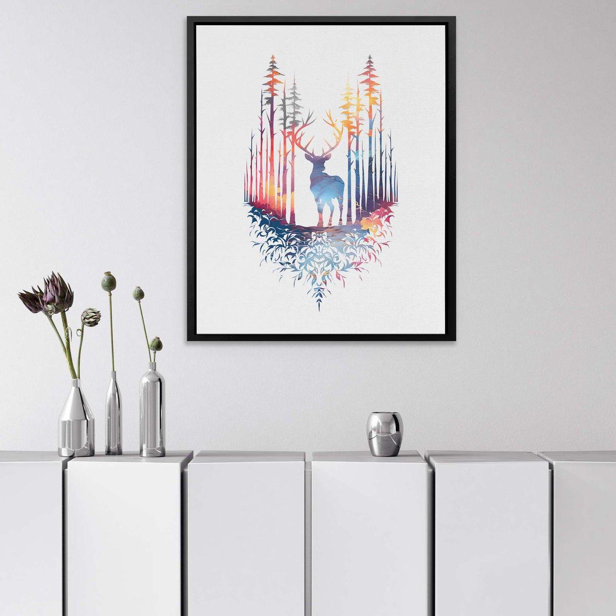 Colorful Deer - Luxury Wall Art