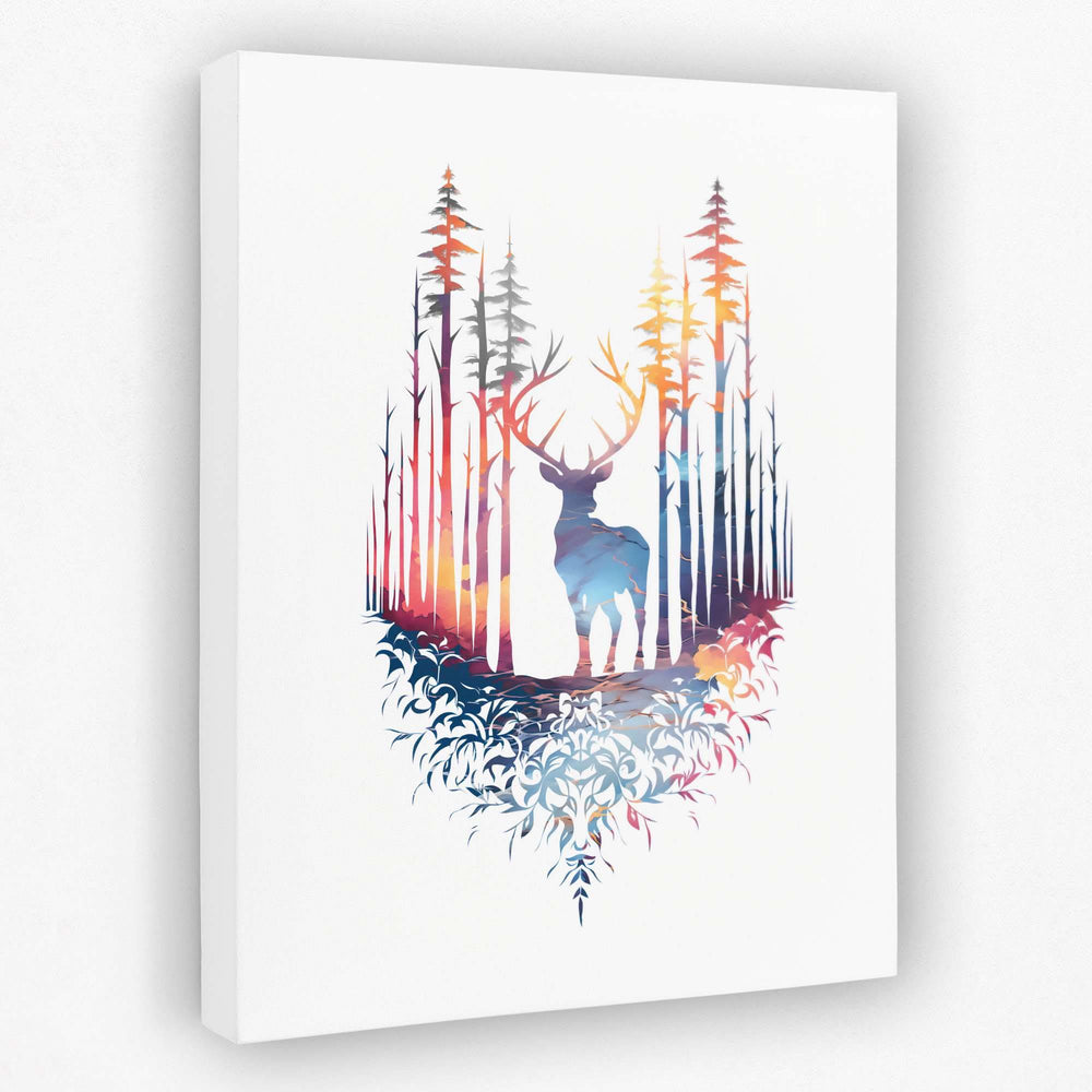 Colorful Deer Wall Art