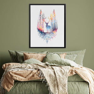 Colorful Deer - Luxury Wall Art