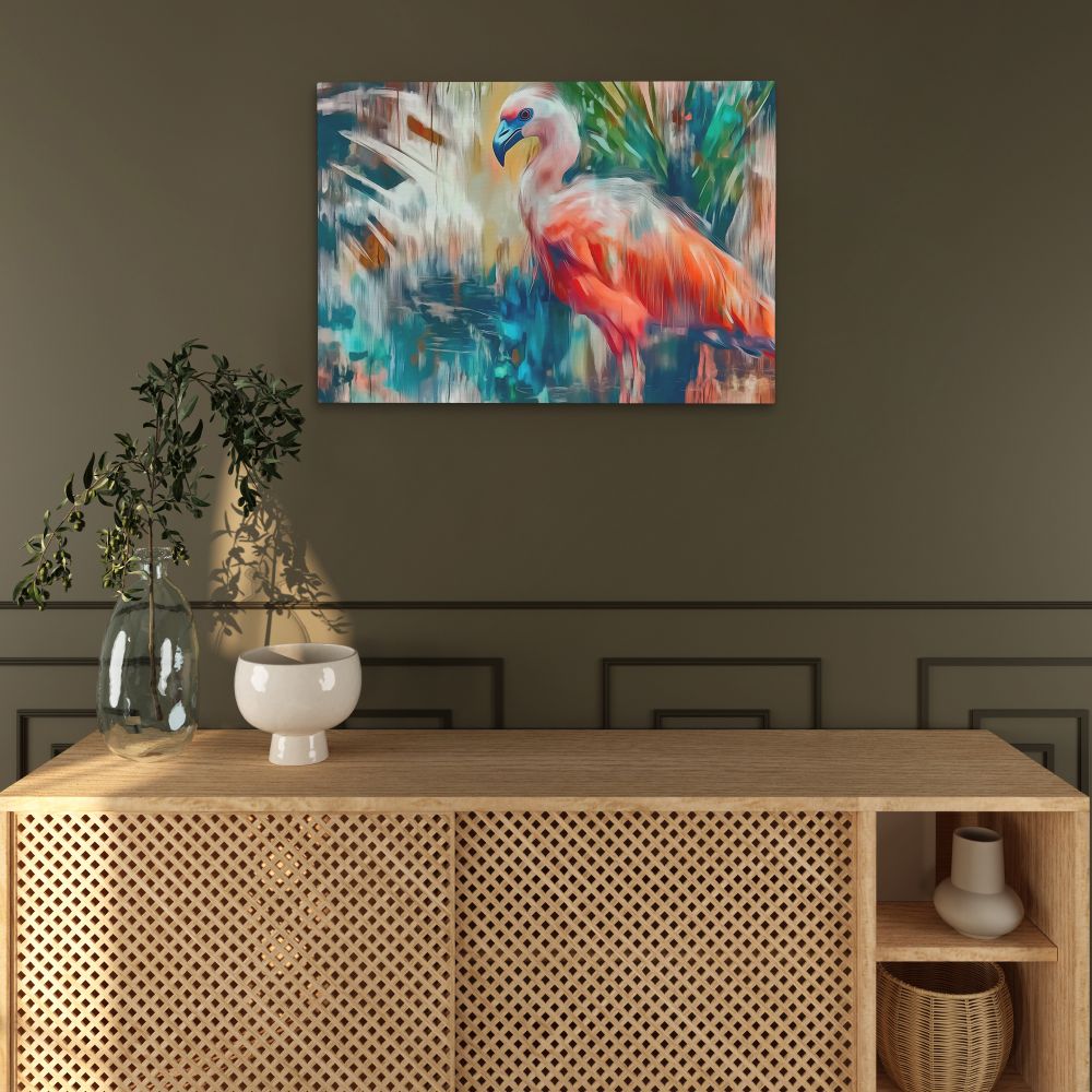 Colorful Flamingo Bird - Luxury Wall Art