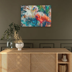 Colorful Flamingo Bird - Luxury Wall Art