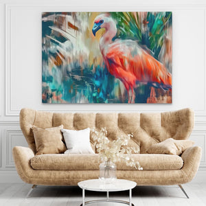 Colorful Flamingo Bird - Luxury Wall Art