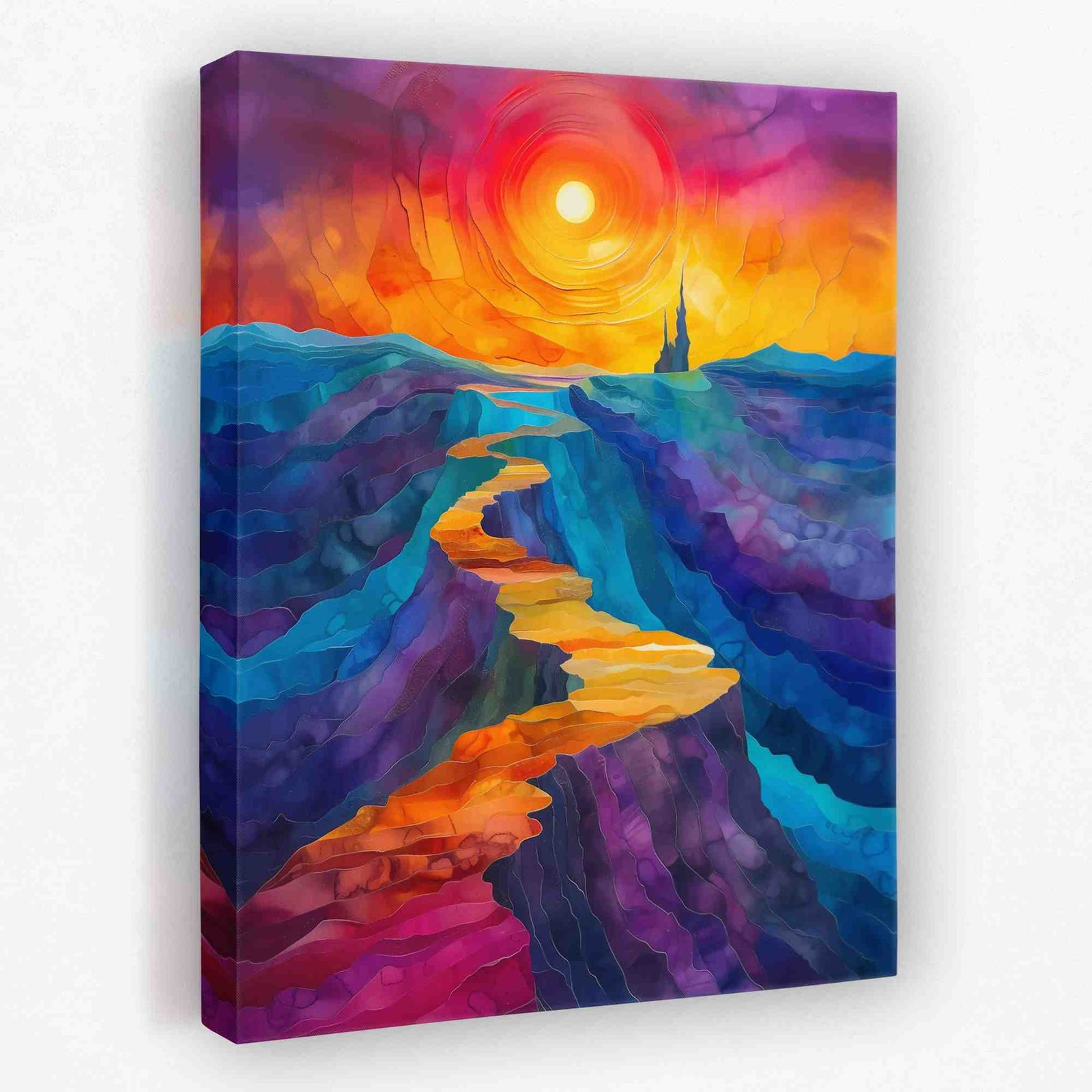 Colorful Harmony - Desert Canvas Wall Art