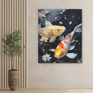 Colorful Koi Pond - Luxury Wall Art