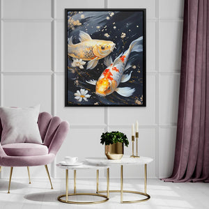 Colorful Koi Pond - Luxury Wall Art