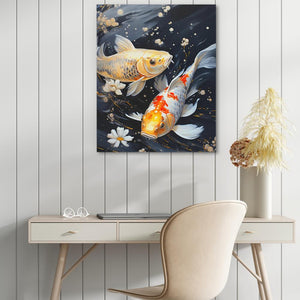 Colorful Koi Pond - Luxury Wall Art