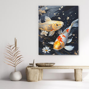 Colorful Koi Pond - Luxury Wall Art