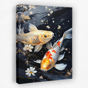 Colorful Koi Pond - Luxury Wall Art