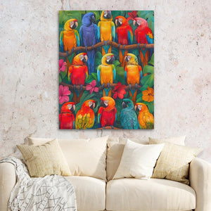 Colorful Parrots - Luxury Wall Art