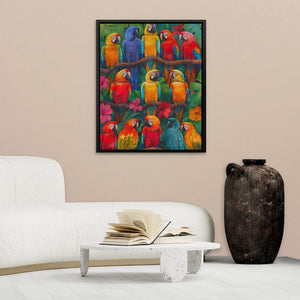 Colorful Parrots - Luxury Wall Art