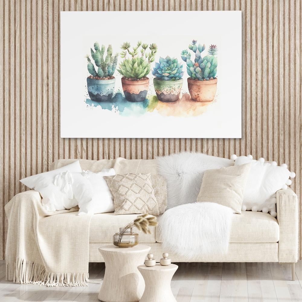 Colorful Succulents - Luxury Wall Art
