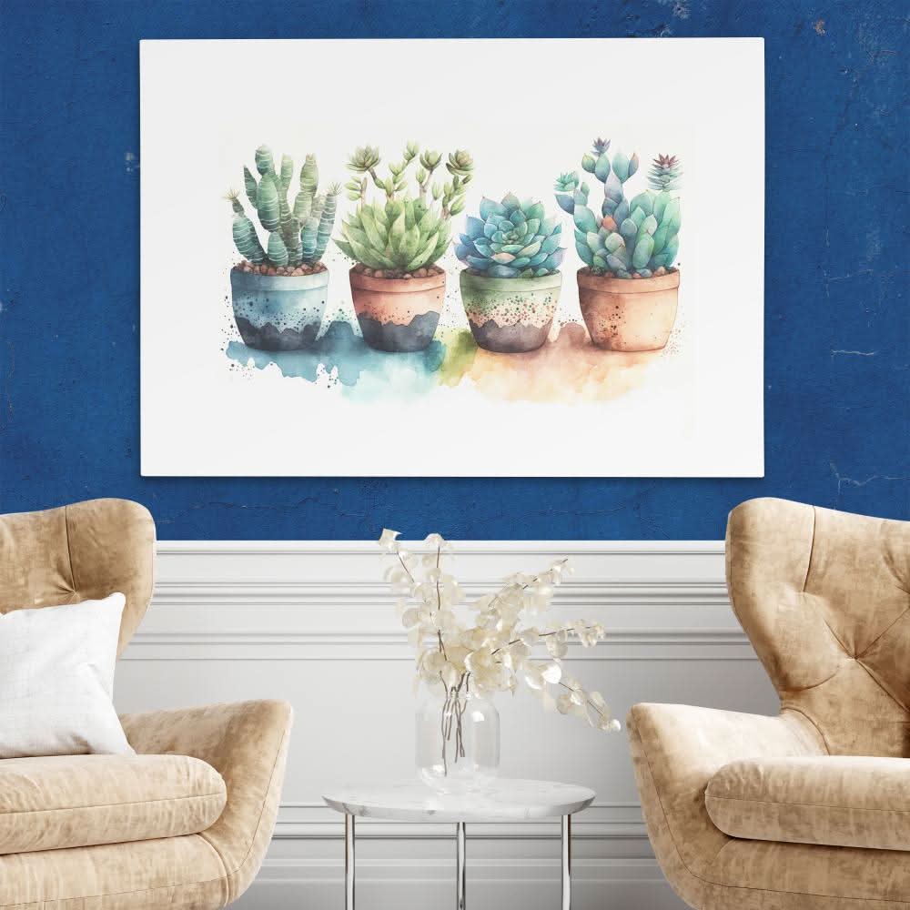 Colorful Succulents - Botanical Art