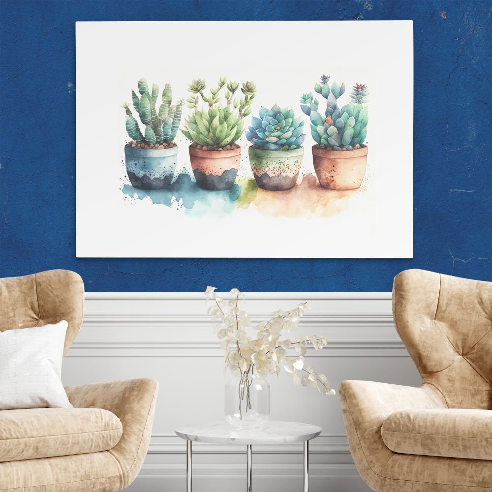 Colorful Succulents - Luxury Wall Art