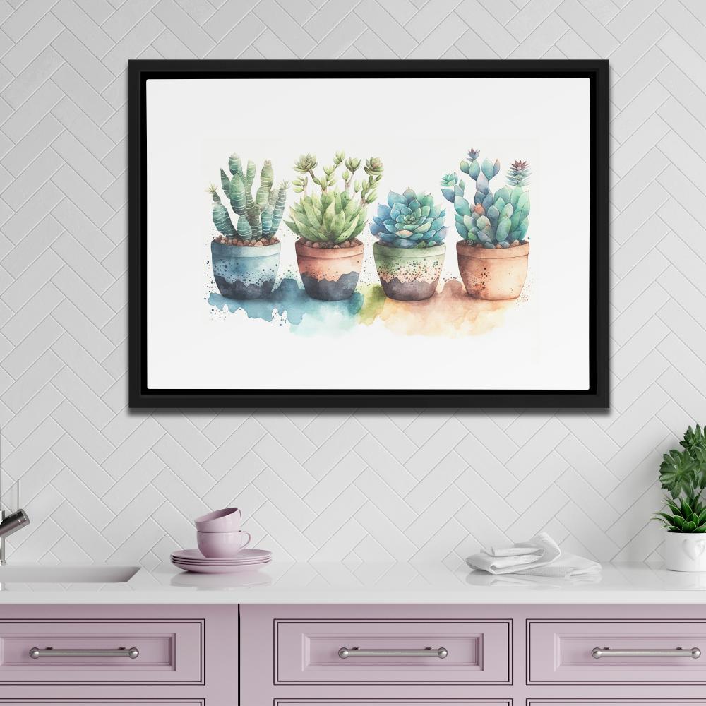 Colorful Succulents - Luxury Wall Art