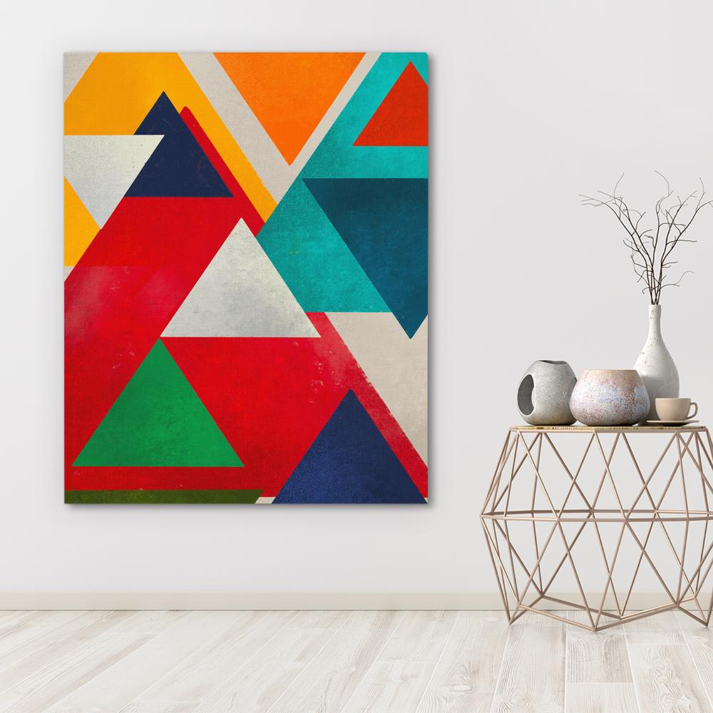 Colorful Triangles - Luxury Wall Art
