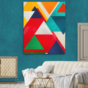 Colorful Triangles - Luxury Wall Art