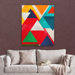 Colorful Triangles - Luxury Wall Art