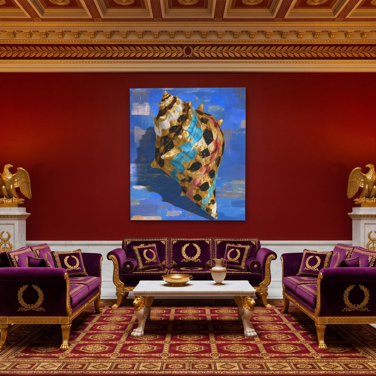 Conch Shell Minimalist - Luxury Wall Art